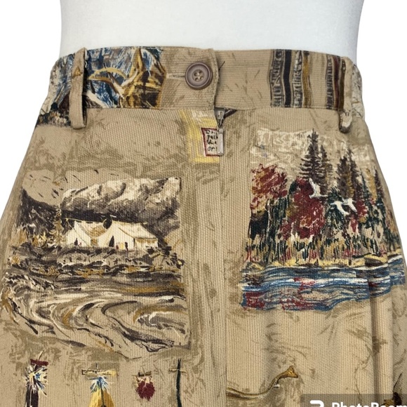 Vintage Bushwacker Maxi Skirt 12 Canoes Forest Camping Outdoors Hong Kong - Picture 6 of 11